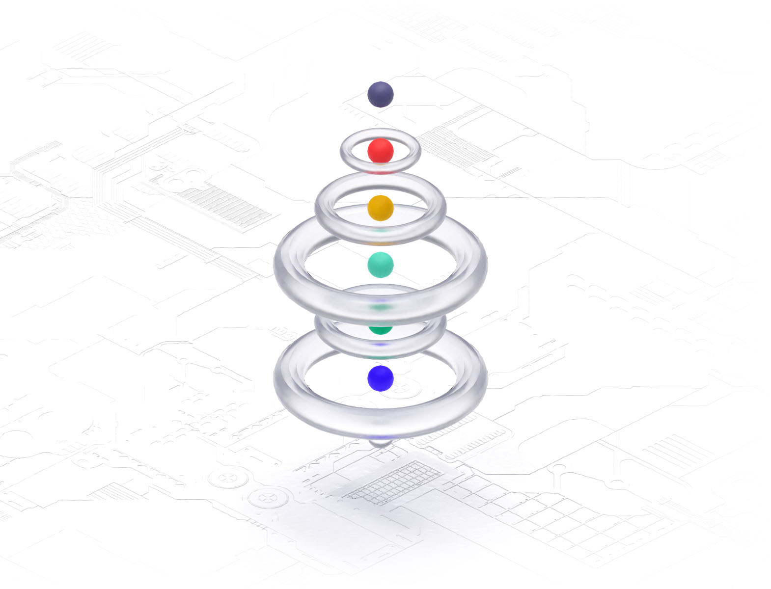 Abstract image of the quantitative models of complex human interactions.