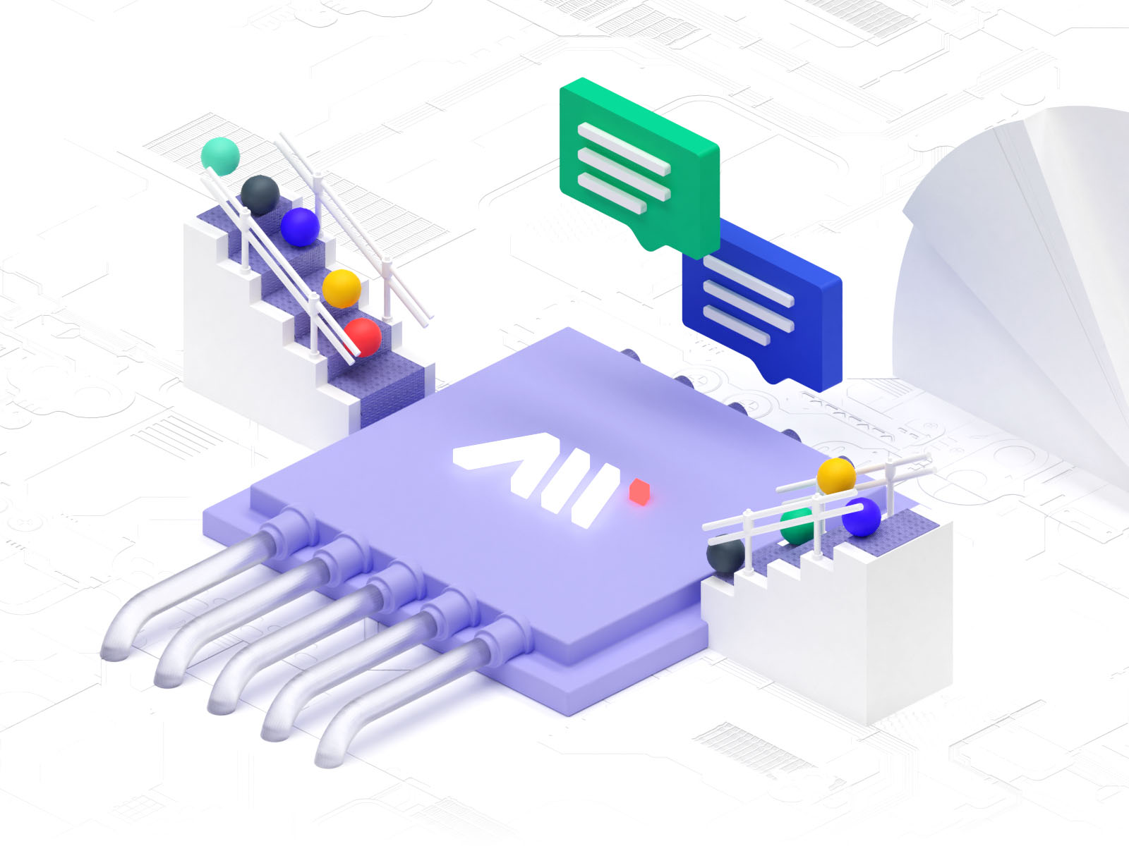 Abstract graphic of Affinity Research engine
